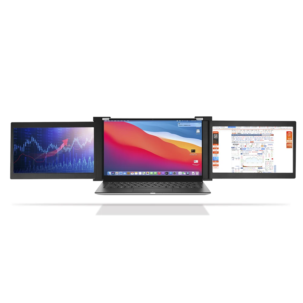 

13.3 inch Triple Monitor Three Screens LCD Computer Monitors with Multiple Ports