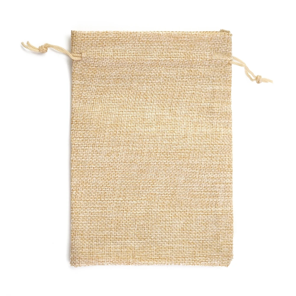 

Custom fashion drawstring new design gift unbleached jute dust bag, Customized