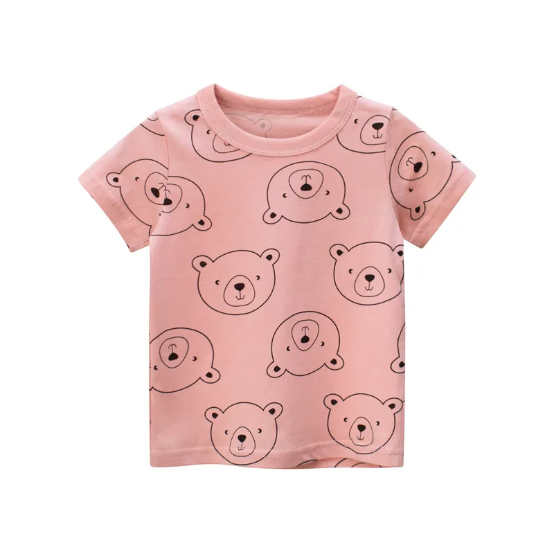 

Children's T-shirt For Boys Cartoon Animal Print T-shirt Girls T-shirt Short Sleeve Top Tees Summer