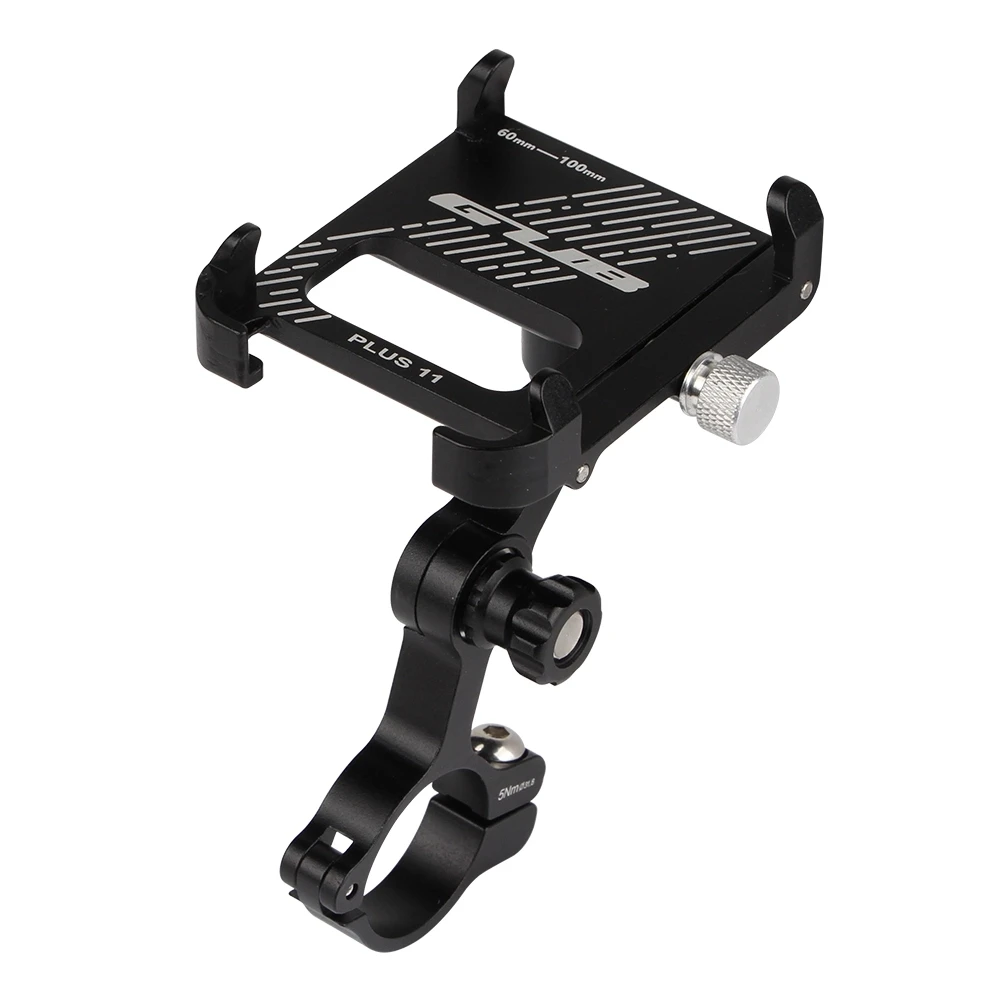 

GUB PLUS 11 Bicycle Phone Holder Support 60-100mm Width Phone 360 Degree Rotatable Mount For Motorcycle E bike Scooter, Black