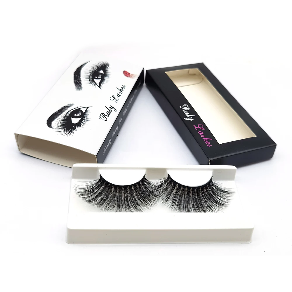 

Wholesale Lashes 3D 25MM Fake Eyelashes Hand-Made False Eyelashes With Box