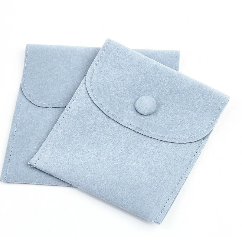 

2021 Popular Necklace Bracelet Ring Jewelry Pouches Eco Friendly Unique Velvet Small Jewelry Packaging Bags, Blue, grey, pink, red,beige