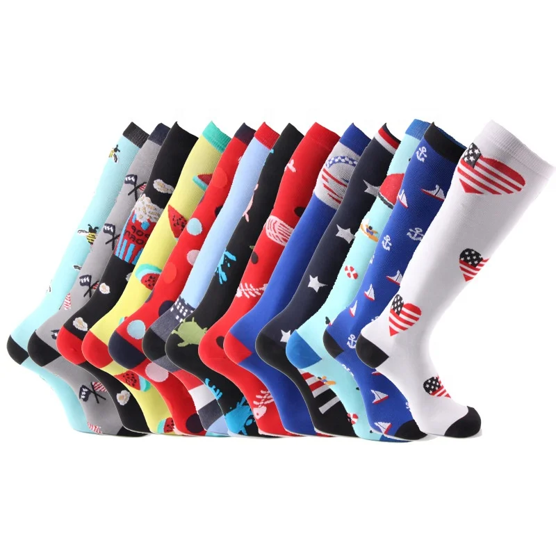 

Hot sale various colors private label sport men compression socks