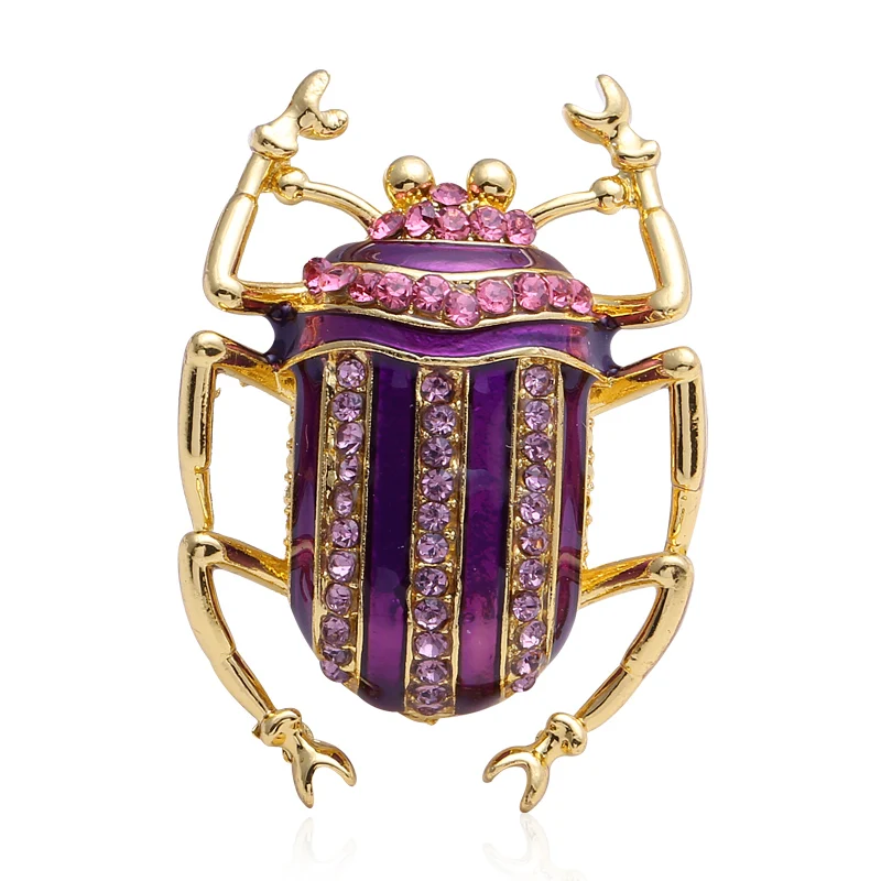 

Luxury Baroque insect brooch pin for men