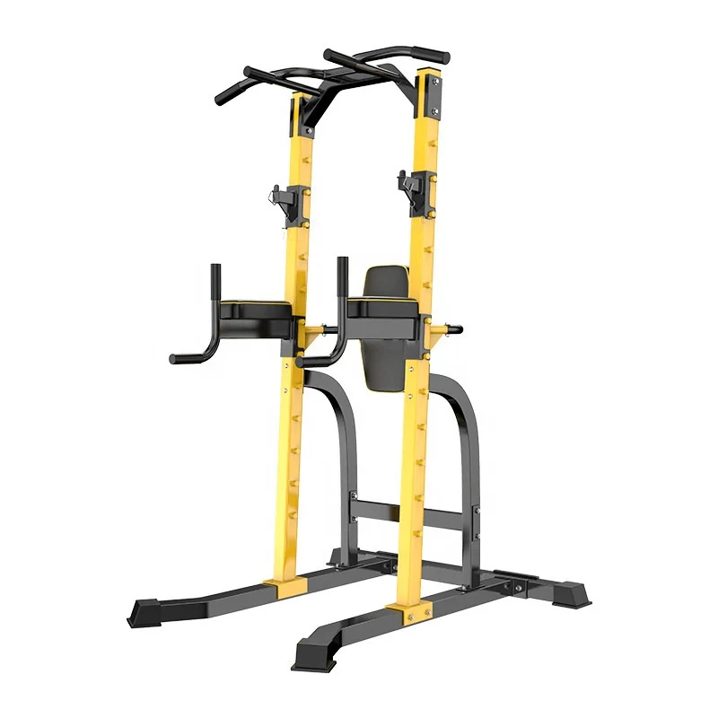 

Wholesale Commercial 2020 Custom Logo Power Cage Equipment Gym Fitness Multi Function Adjustable Squat Rack, Black+yellow