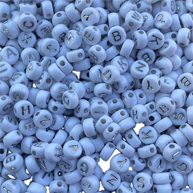 

26 letter beads  acrylic children DIY beads color letter beads
