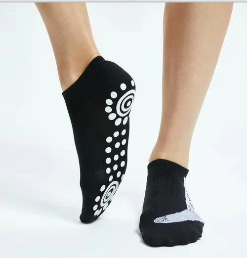 DR Non-slip cotton yoga socks for women aerial grips socks for pilates dance ballet