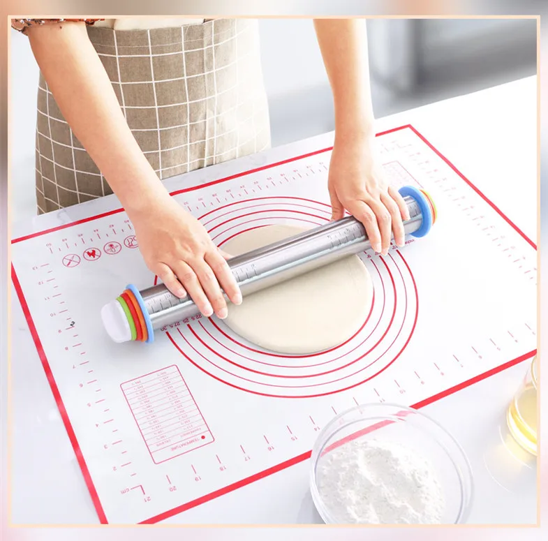 

Hot Selling Silicone Baking Mat Pizza Dough Maker Pastry Kitchen Gadgets Cooking Tools Utensils