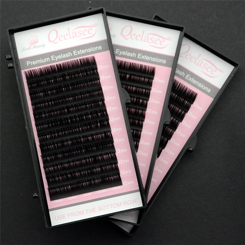 

Qeelasee matte mink Korean PBT material lashes Individual eyelash extensions