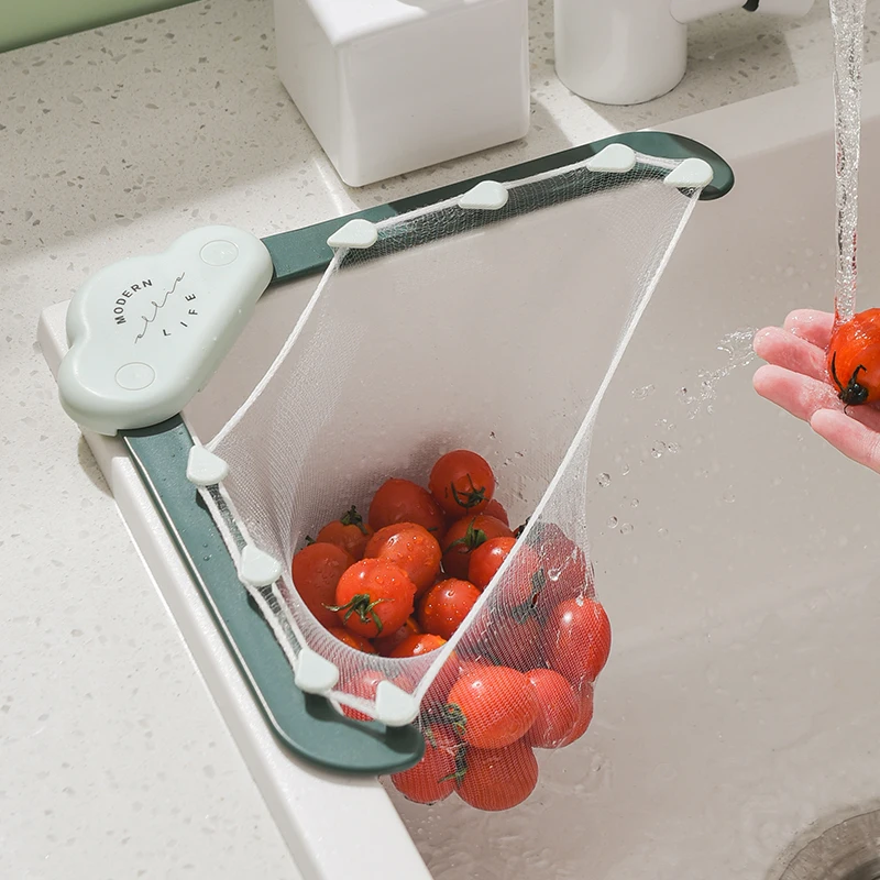 

Multifunctional Triangle Drainage Rack Hanging Net Drain Basket Filter Leftovers Kitchen Sink Filter Soup With filter bag 50pcs