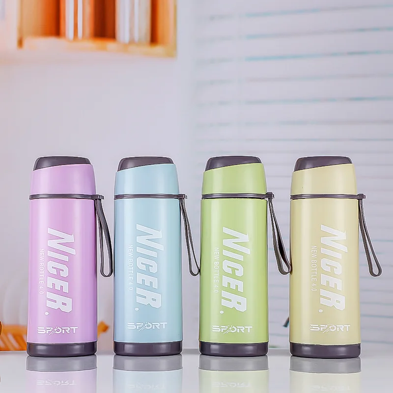 

Creative glass double layer portable sports gift customization water bottle