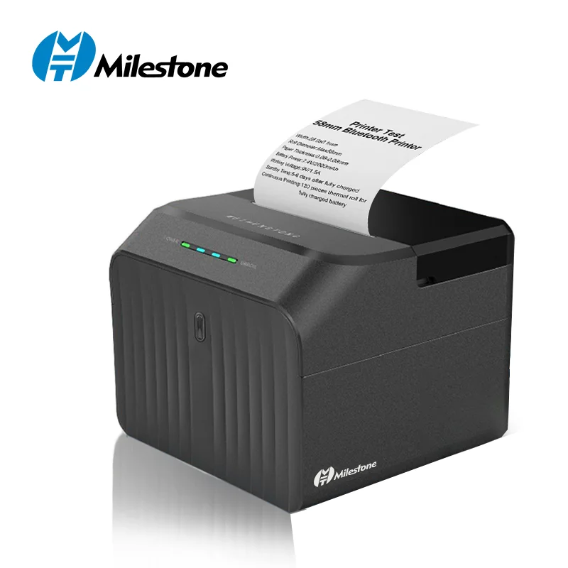 

Milestone P58C P58D L58C L58D 58MM Wireless thermal receipt pos printer blue tooth 2inch Barcode Printer with free software