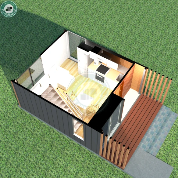 A Frame Aluminium House With Balcony Honeymoon Holiday Prefab House ...