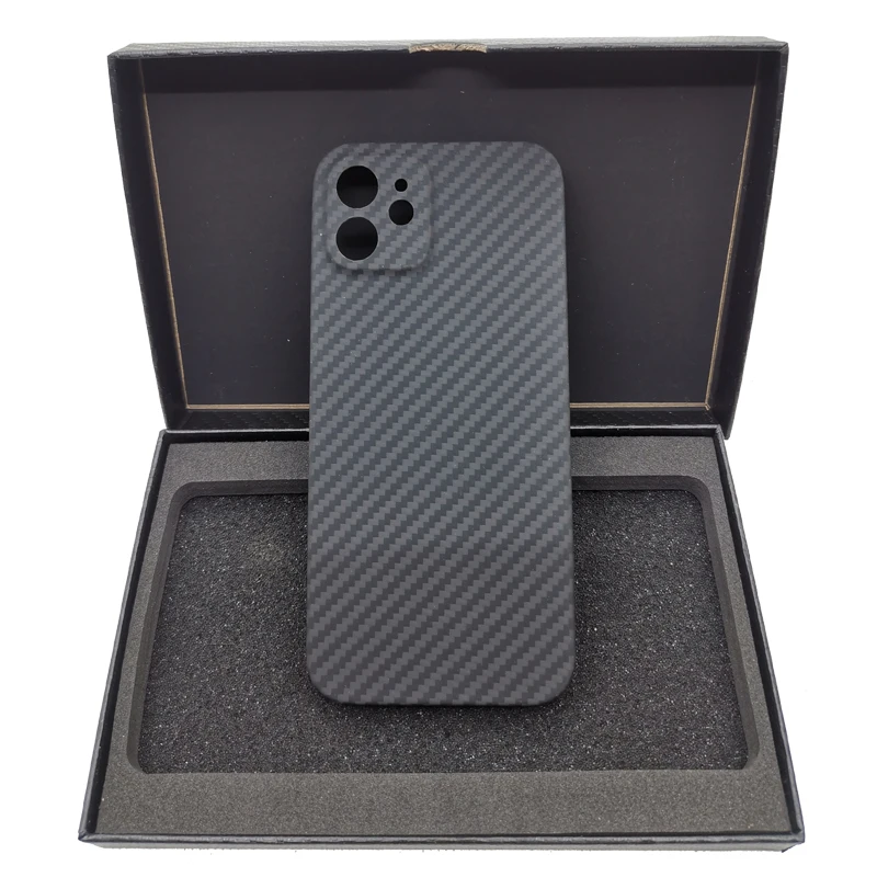 

Hot sale New products 3K twill aramid fiber phone case for 12pro/12/12 mini/12 pro max carbon fiber cell phone case