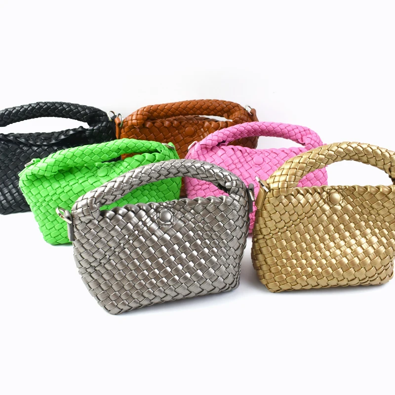 

Meetee JMY-241 New Trendy Crossbody Bag Hand-woven Senior Sense Shoulder Women's Bag Handbag