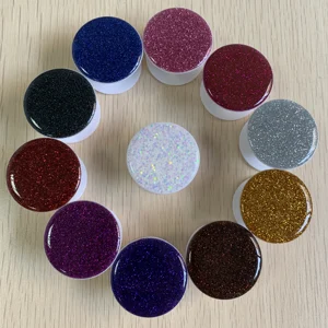Promotional Gift Crystal Glitter Popping Up Phone Socket Phone Holder With 3M Glue