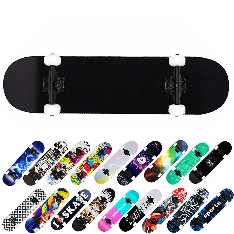 

Ready To Ship Wholesale 80x20cm Double Rocker Skateboard