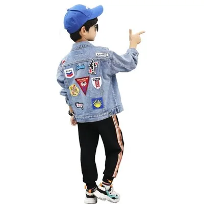 

mommy and me outfits boys jean jackets for kids made in China, One color