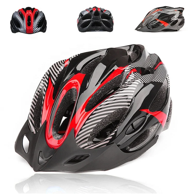 

Cycling one-piece adult bicycle riding helmet road mountain bike helmet protective gear carbon fiber breathable helmet