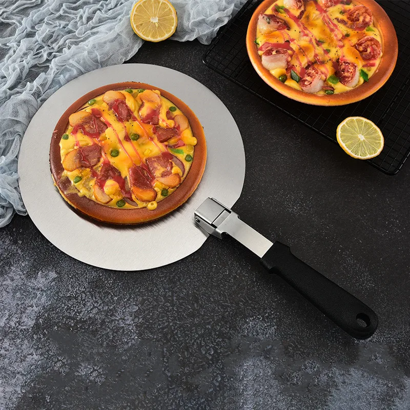 

12" Premium Aluminum Pizza Peel Shovel Pizza Peel with foldable handle Easy Storage for Pizza Bread Cake