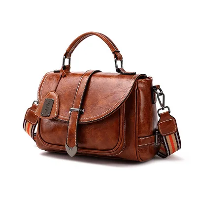 

SL108 24 Guangzhou custom leather bags retro ladies shoulder bag women hand bags