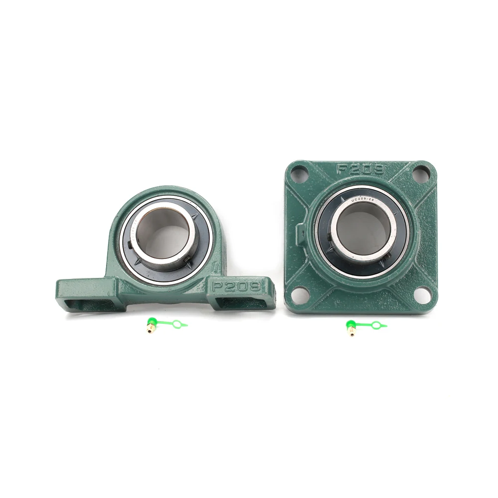 Cast Iron Square Outer Spherical Bearing Seat And Gcr15 Bearing P209