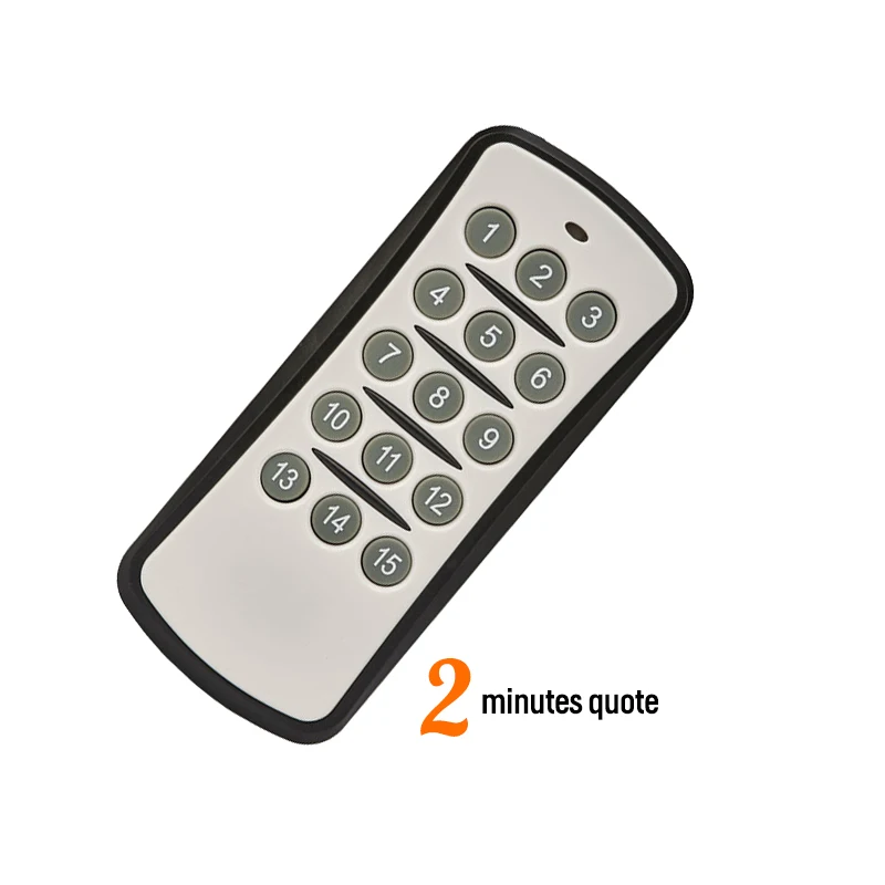 

Shenzhen Aolaisite Factory Manufacture High End 15 buttons RF TV Remote Control Case Enclosure Customizable Color/Logo/Buttons, Black,color/custom