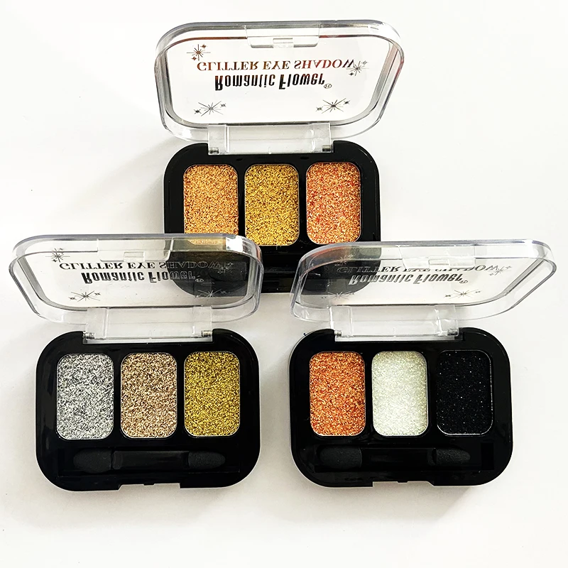 

Custom makeup 9 colors private label waterproof glitter eye shadow