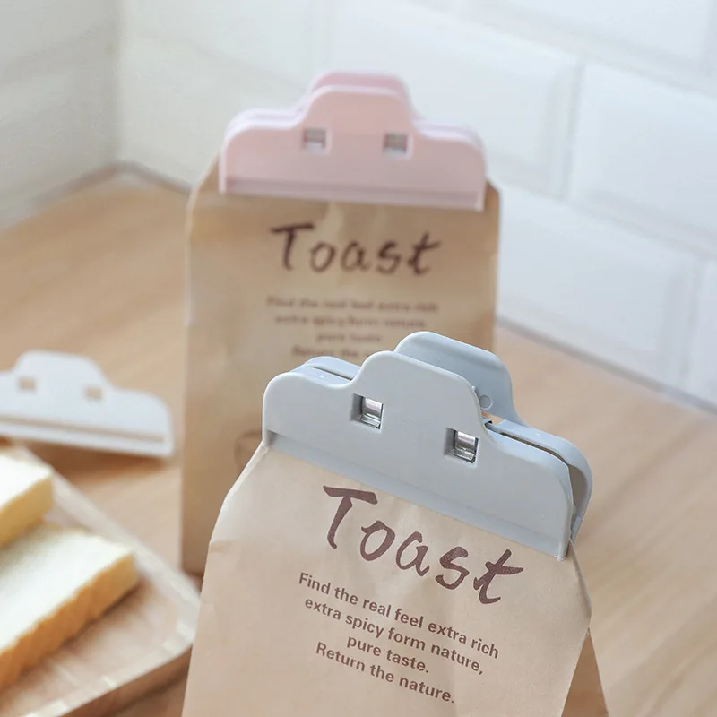 

Portable Kitchen Storage Food Snack Seal Sealing Bag Clips Sealer Clamp Multifunction Bag Chip Kitchen accessories