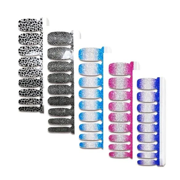 

18 custom packaging 100 real neon gel modern nail strips