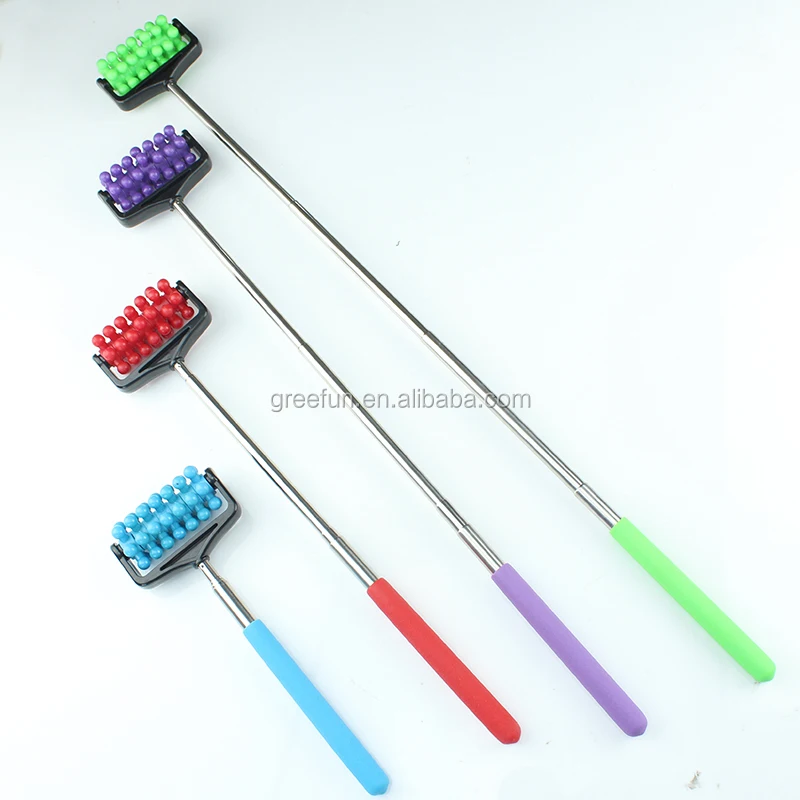 Hand Massage Roller Body Cellulite Massager Stick Retractable Wheel