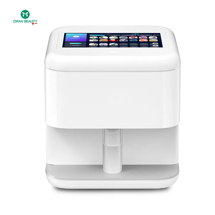 

portable multifunctional dry flower digital 3d automatic nail polish printer machine o2nails mobile nail printer for wholesale, White