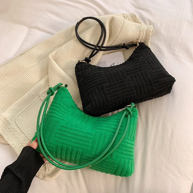 

New Fashion Green Underarm Handbag Young Lady Shoulder Bags Girls Design Purses For Ladies