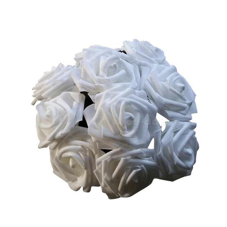

Multicolor mini pe foam rose head flower artificial handmade rose diy wedding home decoration festival party
