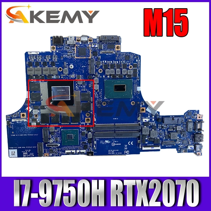 

For DELL M15 Laptop Motherboard SRF6U I7-9750H CPU N18E-G2-A1 RTX2070 With CN-0DG9D5 0DG9D5 DG9D5 100% working well