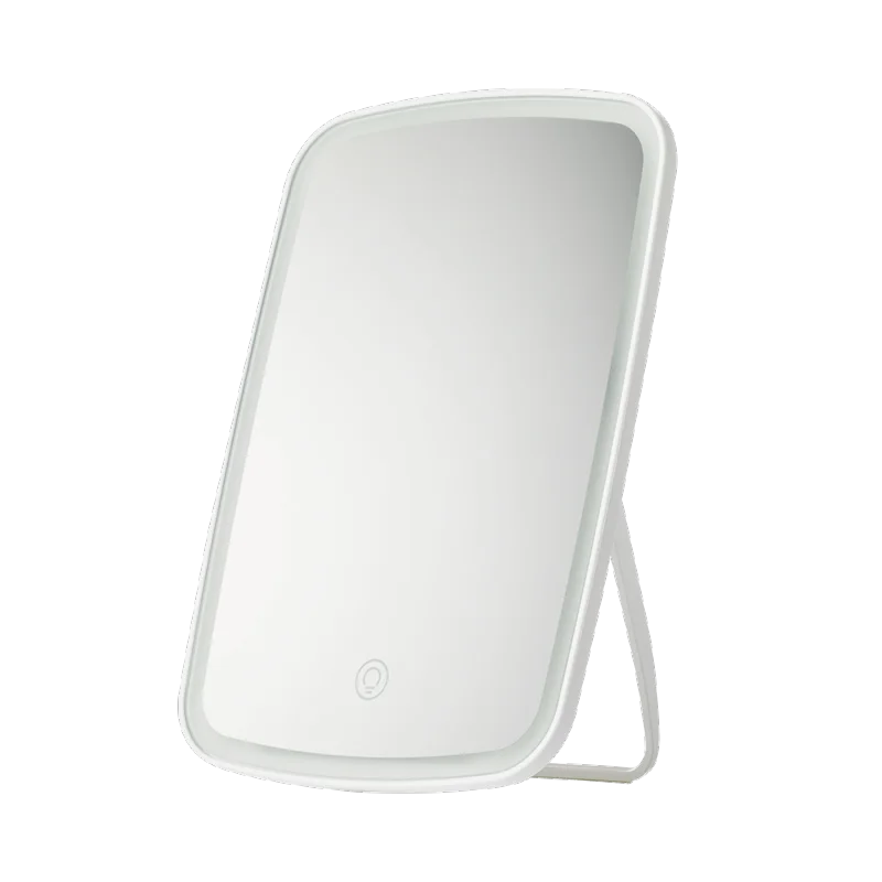 

Jordan Judy desktop Led makeup mirror Touch Switch led light portable folding light mirror dormitory desktop, White