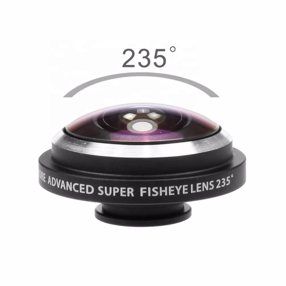 

best selling High glass smartphone camera lens kit 235 degrees super fisheye lens for smartphone, Gold, silver, black, blue, red