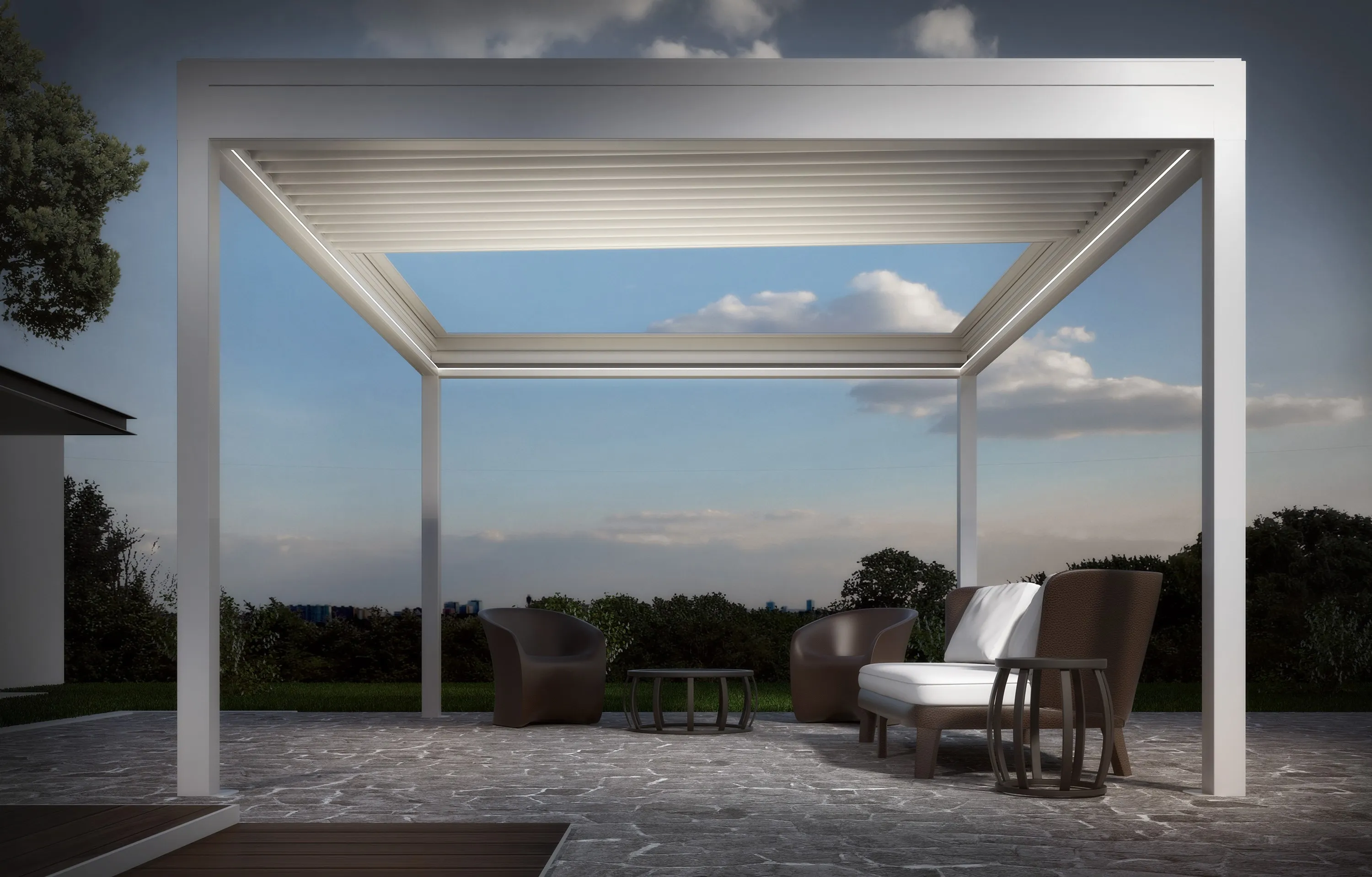 Automatic Patio Outdoor Retractable Roof Pergola - Buy Retractable Roof ...