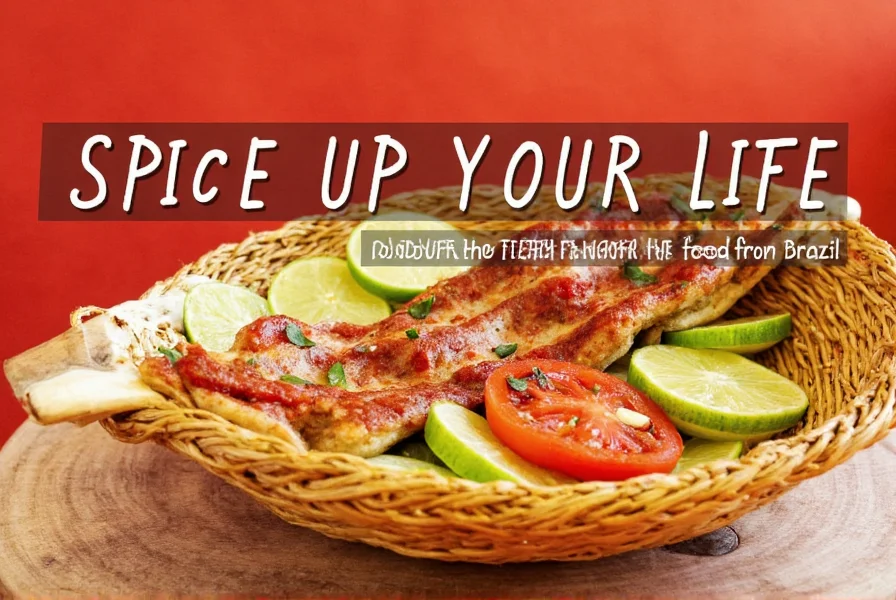 Brazilian cuisine with vibrant colors