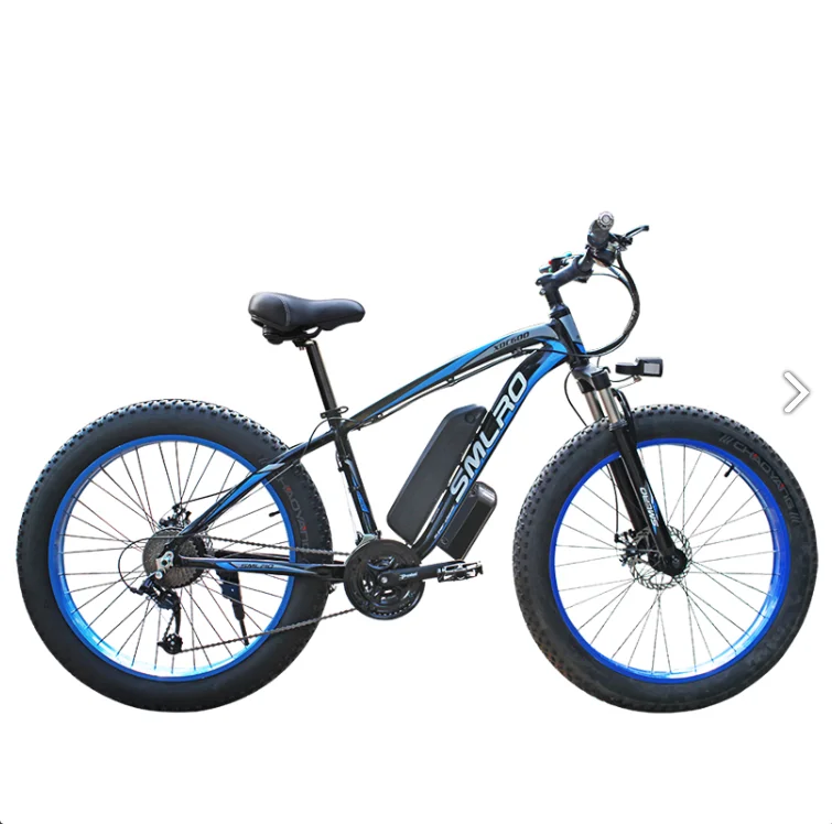 

The Latest Hot Electric Bike SMLRO 26" Inch 48V 500W Motor 13Ah Battery Electric Bicycle Fat Tire Snow Ebike Mountain Bicycle