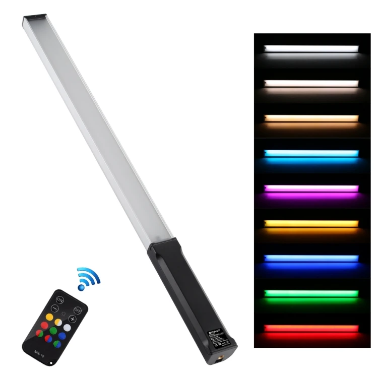 

PULUZ RGB Colorful Photo LED Stick Adjustable Color Temperature Handheld LED Fill Light with Remote Control