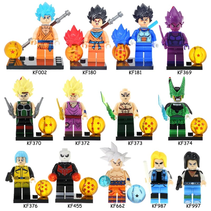 

Japanese Anime Cartoon Mini Dragon Vegeta Gohan SSJ Goku Ball Mini Action Figure Building Block Bricks Children Xmas Toy Gift