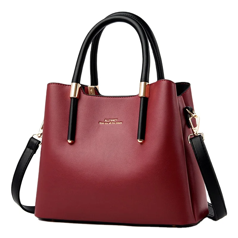 

Luxury Designer Tote High Quality PU Leather shoulders Bags for Women Ladies, Picture