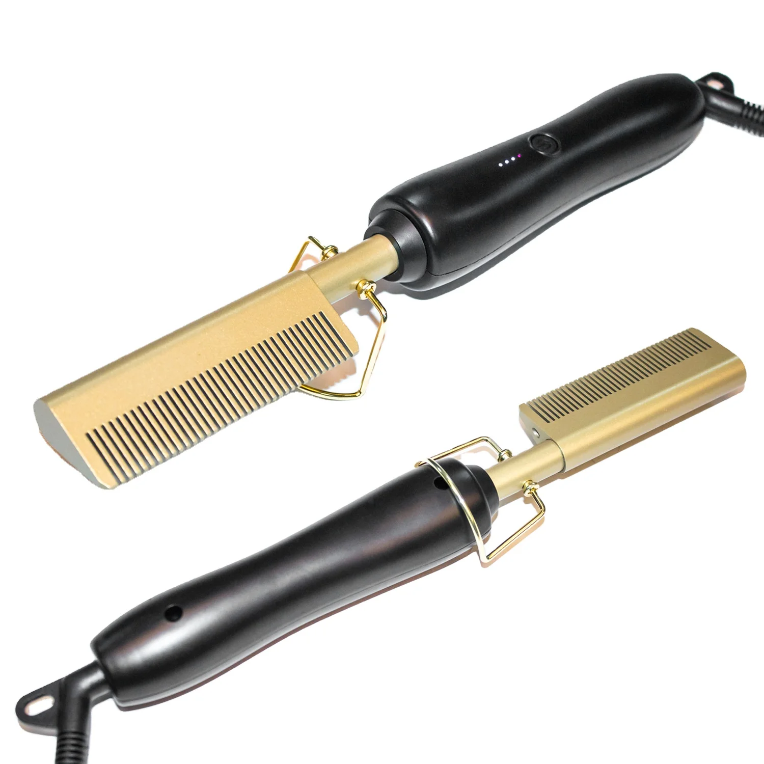 

Hot comb Dual Voltage Copper Heater Hair curler Customizable copper comb