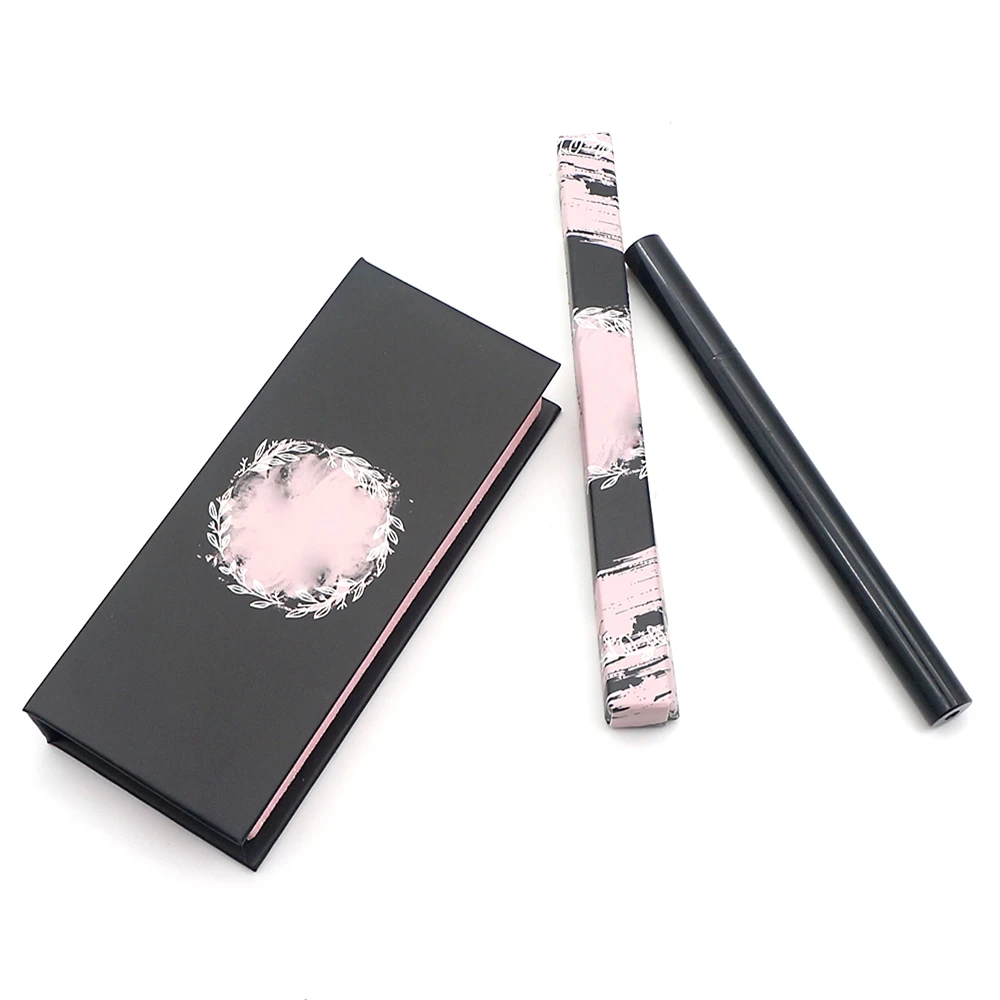 

magnetic eyelashes lash box with eyelashes glue, Natural black