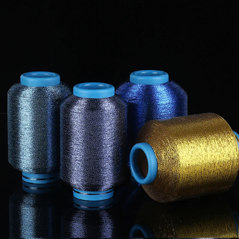 
Factory direct salehigh quality MH AK color metallic yarn embroidery thread metallic yarn For Weaving 