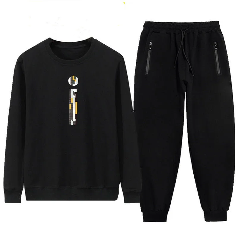 

Huayida Drop Shipping High Quality Men'S Tracksuits And Pant Casual Sweatshirt Street Wear, Black