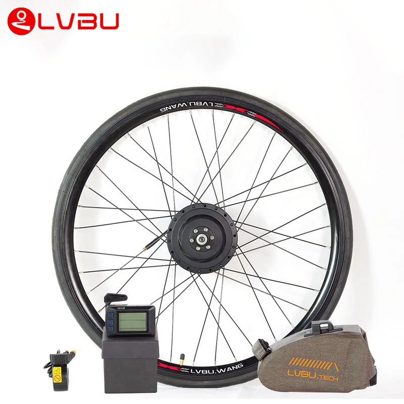 

Wholesale Cheap Electric Bike Bicycle 250W 350W Hub Motor Ebike Conversion Kit With Optional 8.7Ah/11.6Ah Removable Battery