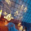Spaceship Astronaut Saturn Rocket Battery Operated String Lights for Children Birthday Party Bedroom Wall Decoration