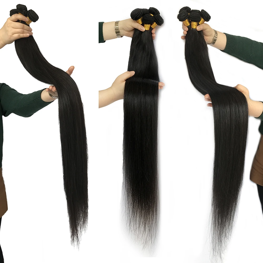 

High quality long 40inch virgin human hair extensions, 40inches straight vietnam Peruvian Brazilian Burmese human hair bundles